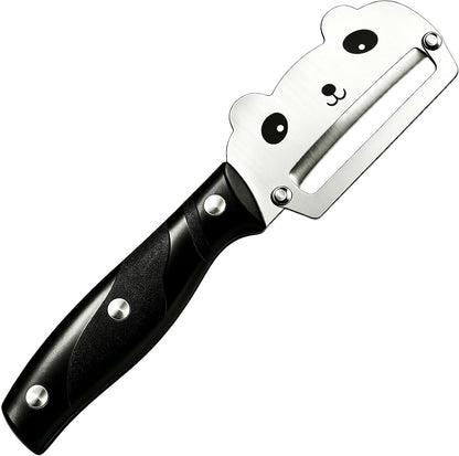 Vegetable Peeler, Stainless Steel Wooden Handle for Potato, Apple