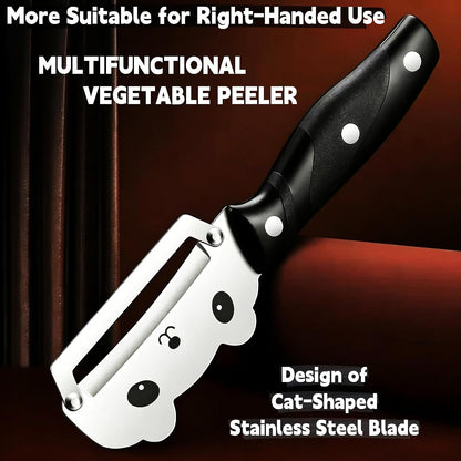 Vegetable Peeler, Stainless Steel Wooden Handle for Potato, Apple