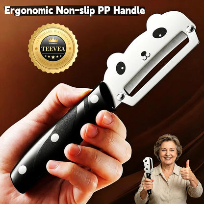 Vegetable Peeler, Stainless Steel Wooden Handle for Potato, Apple