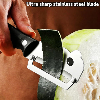 Vegetable Peeler, Stainless Steel Wooden Handle for Potato, Apple