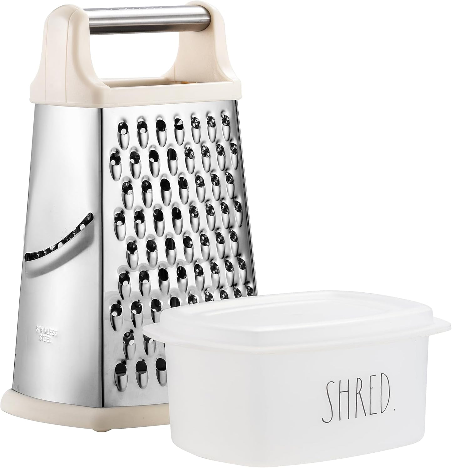 Everyday Collection Multifunction Grater- Stainless Steel Grater and Zester for Cheese, Spices, Vegetables, Cream