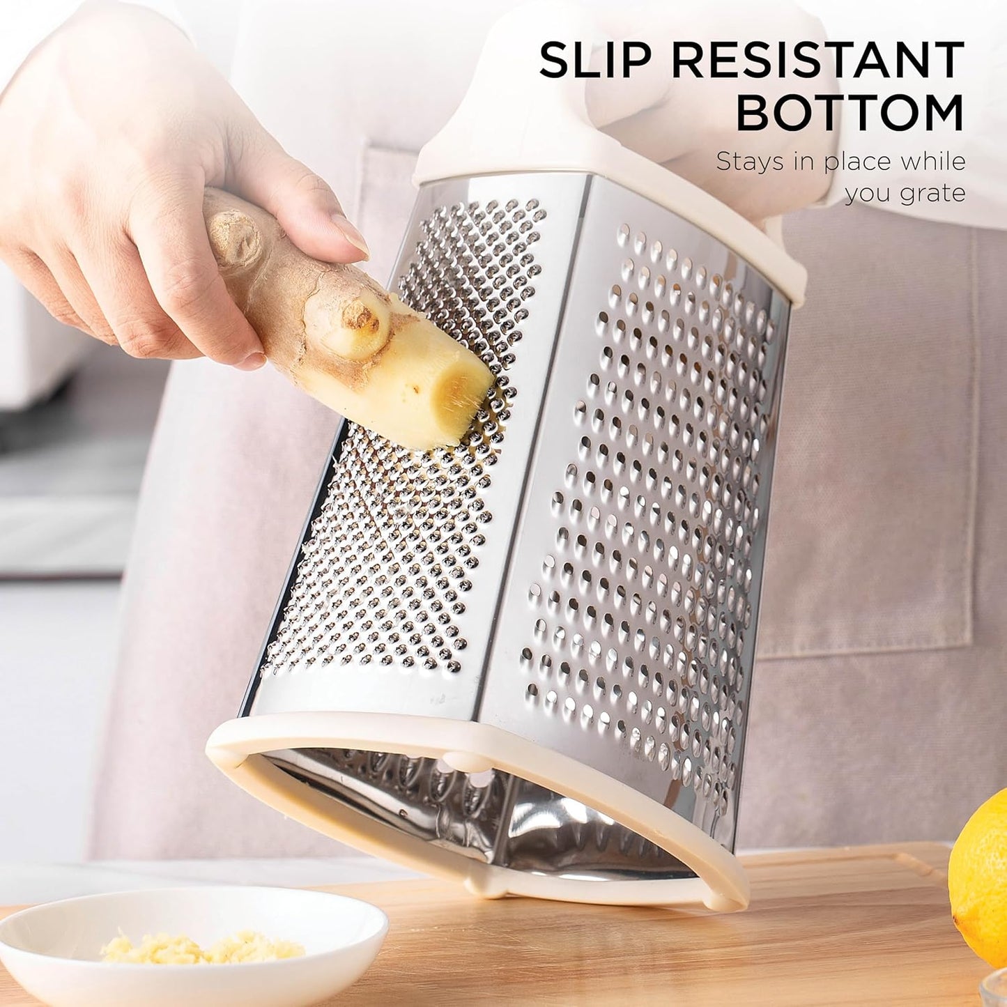 Everyday Collection Multifunction Grater- Stainless Steel Grater and Zester for Cheese, Spices, Vegetables, Cream