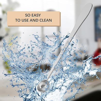 2PCS 1Teaspoon(1tsp, 1/3tbsp, 5ml) Extra-long Handle Measuring Spoon