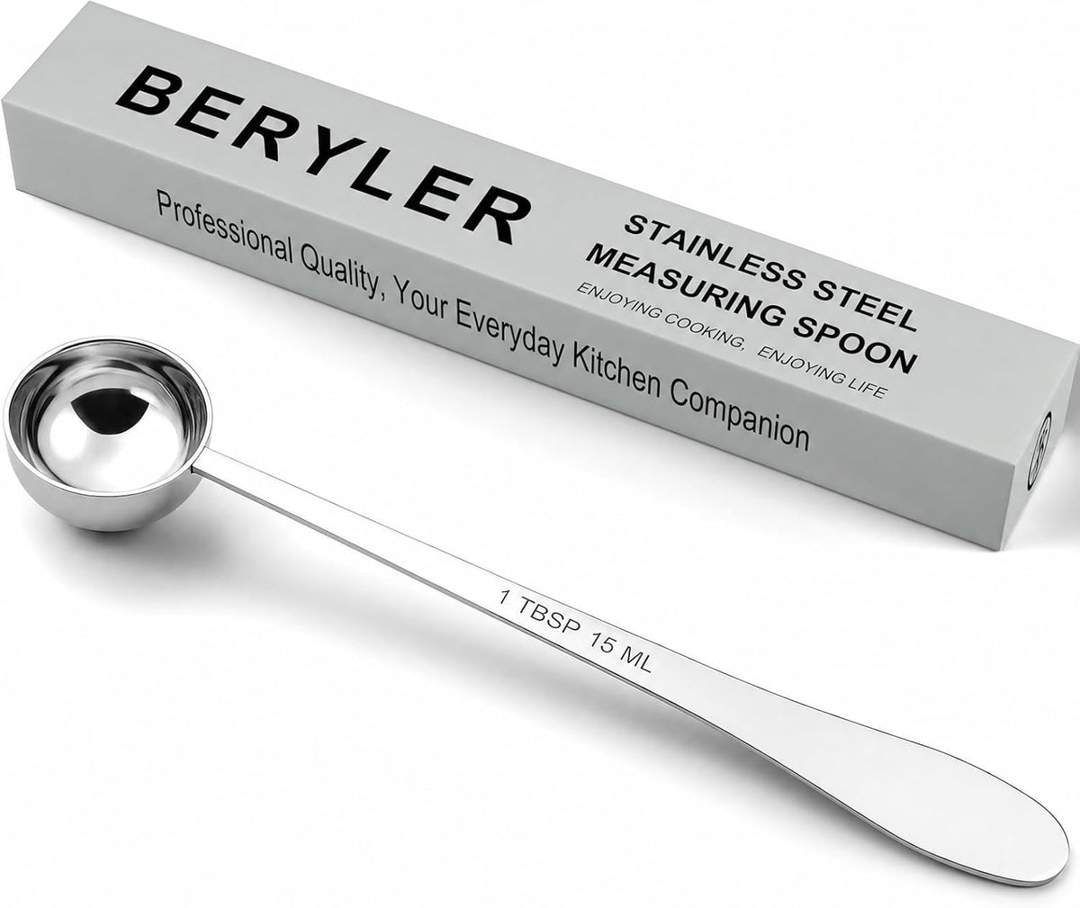 2PCS 1Teaspoon(1tsp, 1/3tbsp, 5ml) Extra-long Handle Measuring Spoon