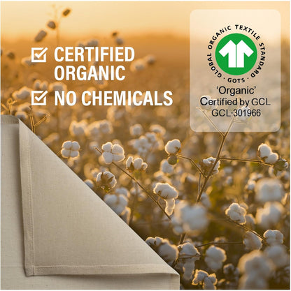 Organic Unbleached Cotton Cheesecloth – GOTS Certified Muslin Cloth for Straining & Cooking, Reusable Kitchen Filter, Large 18 sq ft