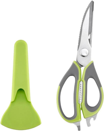 Kitchen Scissors HeavyDuty AllPurpose MagFridge Holder Poultry Shears | Stainless Steel Detachable Blades for Meat, Herbs & Bones, Dishwasher Safe