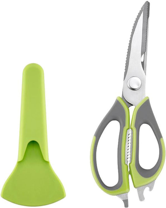 Kitchen Scissors HeavyDuty AllPurpose MagFridge Holder Poultry Shears | Stainless Steel Detachable Blades for Meat, Herbs & Bones, Dishwasher Safe