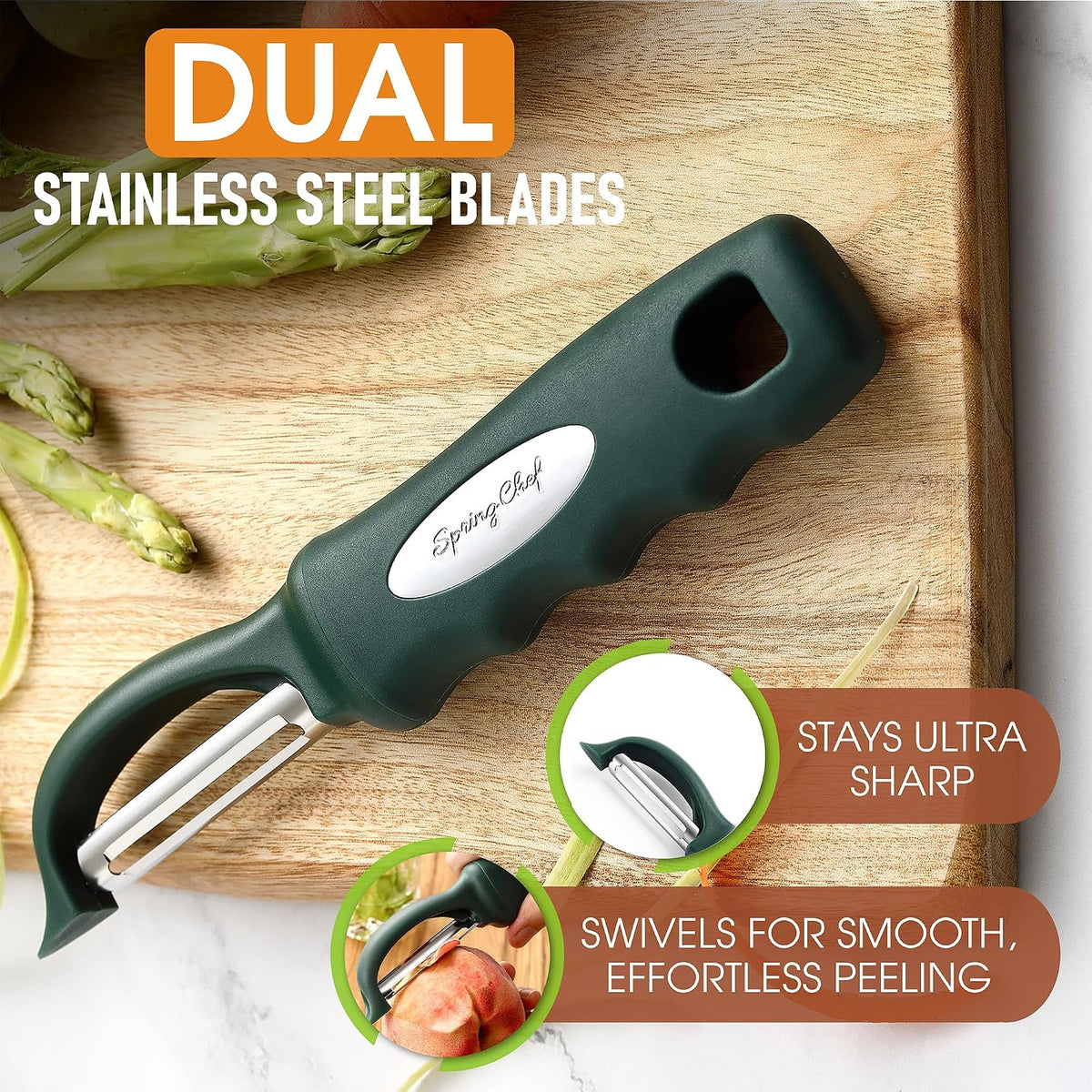 Original Swivel Vegetable Peeler with Soft Grip Handle, Black