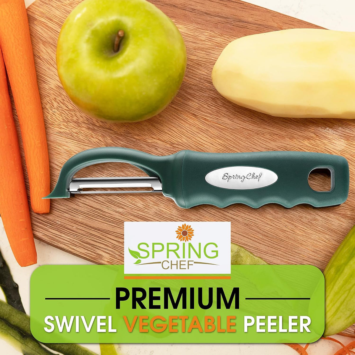 Original Swivel Vegetable Peeler with Soft Grip Handle, Black