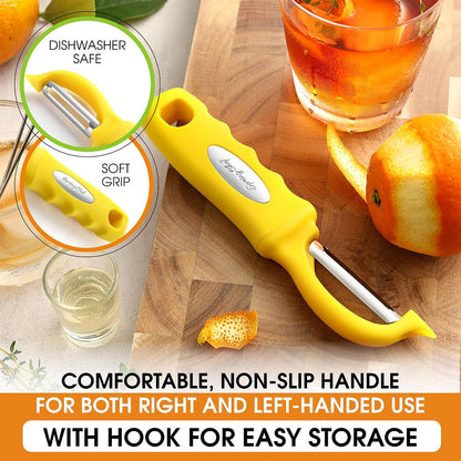 Original Swivel Vegetable Peeler with Soft Grip Handle, Black