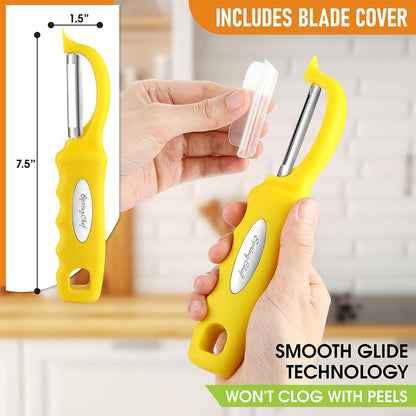 Original Swivel Vegetable Peeler with Soft Grip Handle, Black