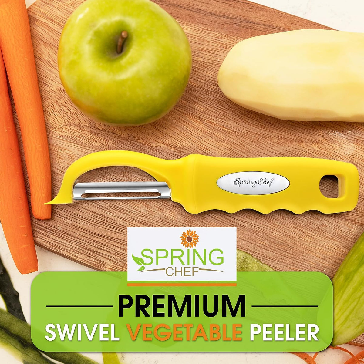 Original Swivel Vegetable Peeler with Soft Grip Handle, Black