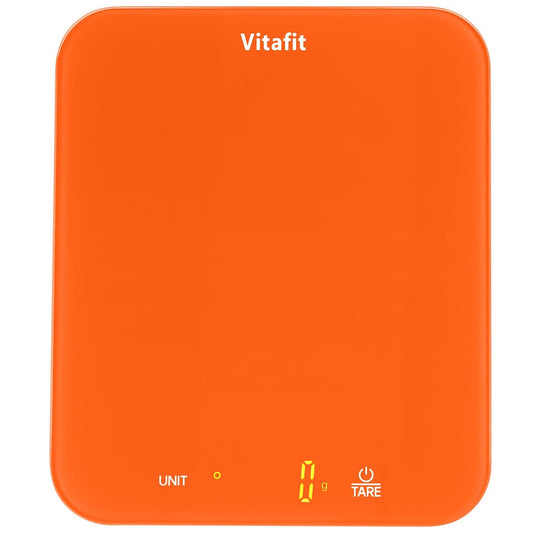 33lb/15kg Digital Food Scale in High Precision 0.1oz/1g, Our Own Kitchen Scale Professional Factory Since 2001, Kitchen Essentials for Cooking & Baking, LED, 3xAAA Battery, Refreshing Orange