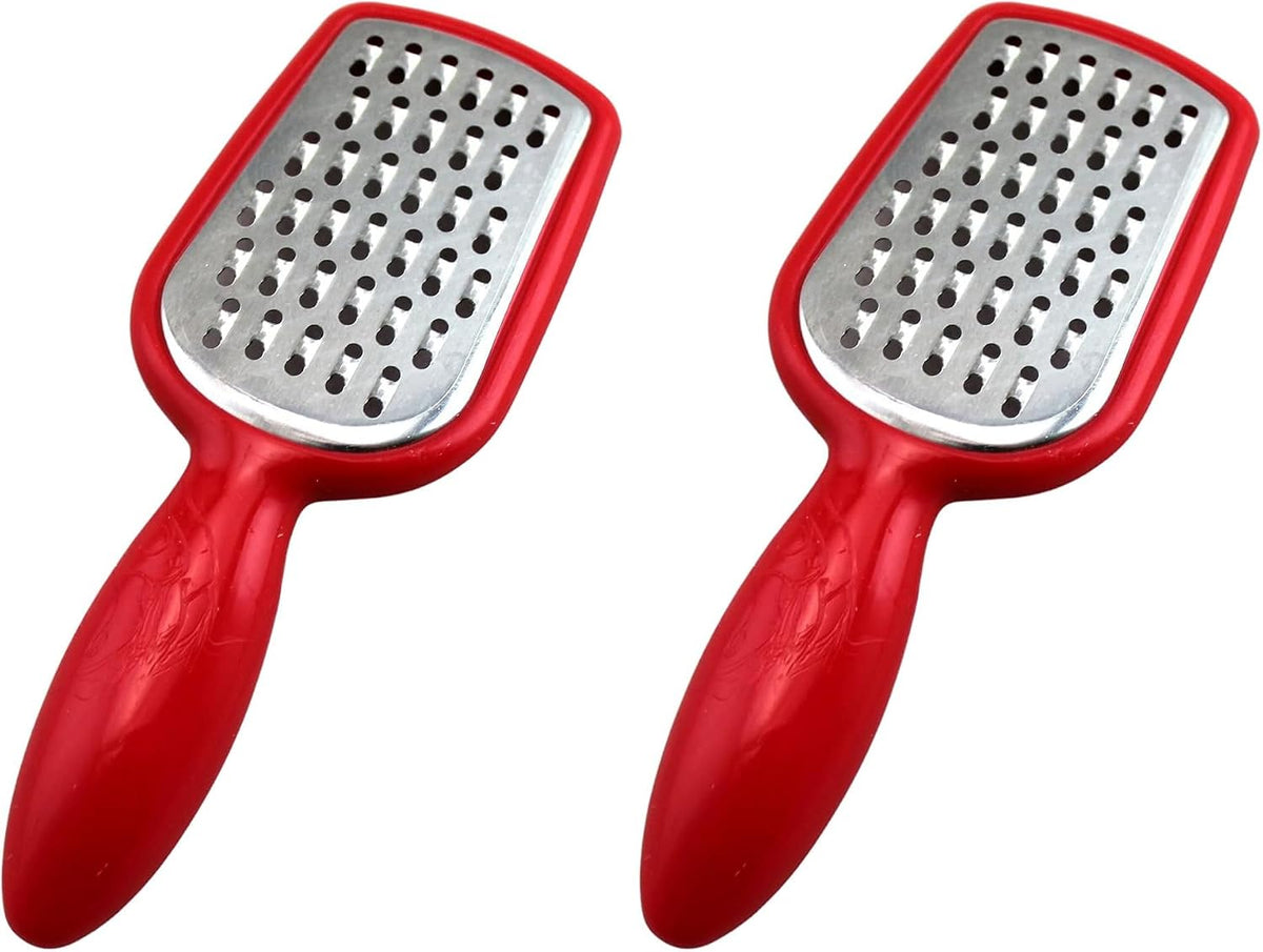 Mini Stainless Steel Grater with BPA-Free Handle – 5-Inch Cheese, Garlic, Nutmeg, Chocolate, Citrus Zester – Compact Handheld Grater for Kitchen, Baking, Cooking