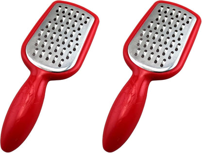 Mini Stainless Steel Grater with BPA-Free Handle – 5-Inch Cheese, Garlic, Nutmeg, Chocolate, Citrus Zester – Compact Handheld Grater for Kitchen, Baking, Cooking