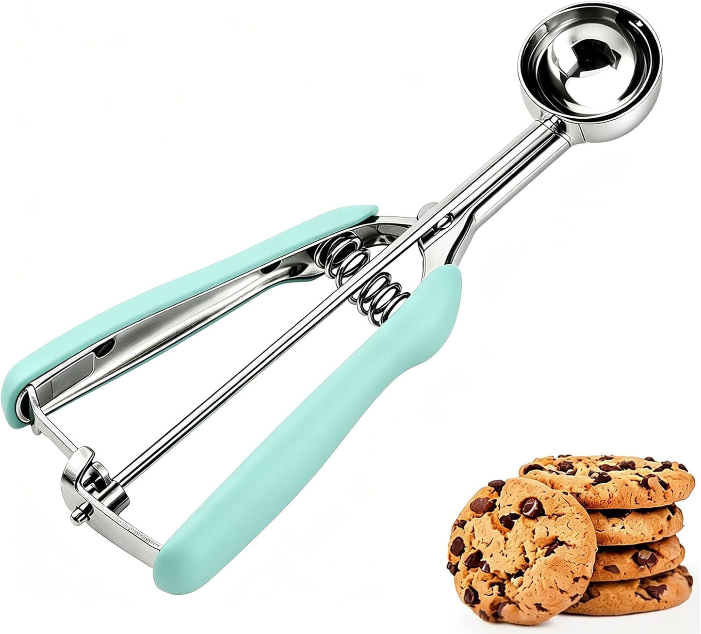Mini Cookie Scoop, Extra Small 1/3 Tbsp Scoop,1 Tsp Cookie Dough Scoop, Melon Baller Scoops, Mini Ice Cream Scoop, Comfortable Grip, Non-Slip, For Making Cookie Melon Ball Ice Cream
