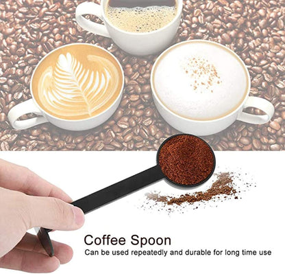 Espresso Scoops for Canisters Espresso Coffee Scoop with Tamper Hammer 2-in-1 Coffee Scoop (0.5oz) Spoon Holder Coffee Tools Measuring Tamping Scoop Plastic Coffee Spoon