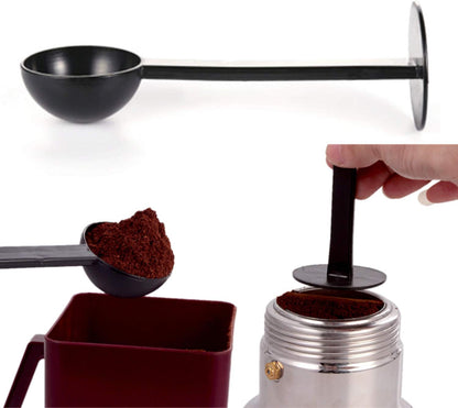 Espresso Scoops for Canisters Espresso Coffee Scoop with Tamper Hammer 2-in-1 Coffee Scoop (0.5oz) Spoon Holder Coffee Tools Measuring Tamping Scoop Plastic Coffee Spoon