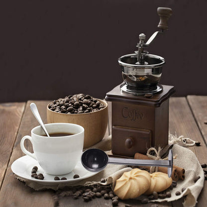 Espresso Scoops for Canisters Espresso Coffee Scoop with Tamper Hammer 2-in-1 Coffee Scoop (0.5oz) Spoon Holder Coffee Tools Measuring Tamping Scoop Plastic Coffee Spoon