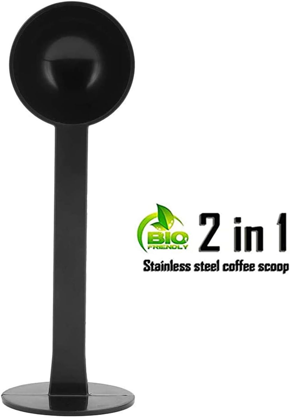 Espresso Scoops for Canisters Espresso Coffee Scoop with Tamper Hammer 2-in-1 Coffee Scoop (0.5oz) Spoon Holder Coffee Tools Measuring Tamping Scoop Plastic Coffee Spoon