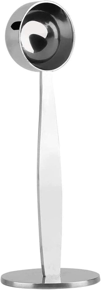 Espresso Scoops for Canisters Espresso Coffee Scoop with Tamper Hammer 2-in-1 Coffee Scoop (0.5oz) Spoon Holder Coffee Tools Measuring Tamping Scoop Plastic Coffee Spoon