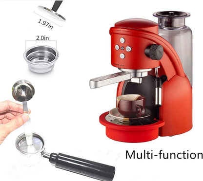 Espresso Scoops for Canisters Espresso Coffee Scoop with Tamper Hammer 2-in-1 Coffee Scoop (0.5oz) Spoon Holder Coffee Tools Measuring Tamping Scoop Plastic Coffee Spoon