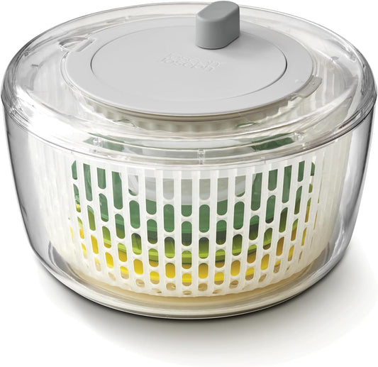 Multi-Prep 4-Piece Salad Making Set, Salad Spinner, Spiral Cutter, Slicer and Grater, Compact Space Saving Storage