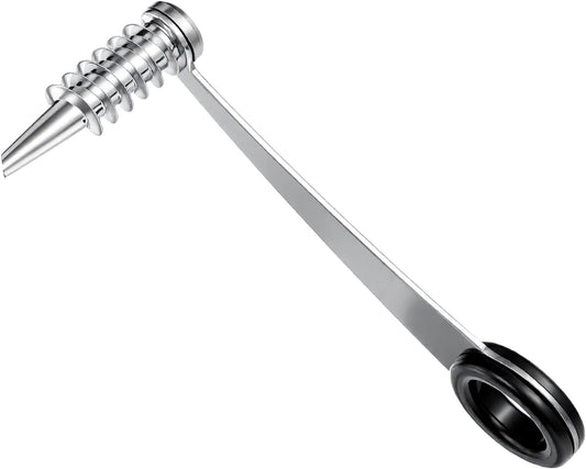 Stainless Steel Spiral Cutter, 1 Pc Flower Curler for Potatoes, Zucchini, Cucumbers, Carrots, Easy to Clean & Use, Black
