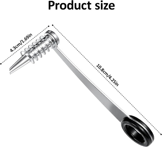 Stainless Steel Spiral Cutter, 1 Pc Flower Curler for Potatoes, Zucchini, Cucumbers, Carrots, Easy to Clean & Use, Black