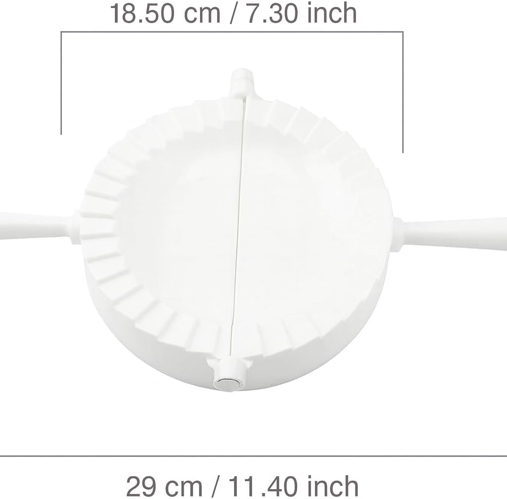 Empanada Maker Press 6 inch - Mold Ravioli Dumpling Tortilla Folder - Quesadilla - Empanadas, Pierogi, Samosa, Calzone, Momo Mold - Extra Large