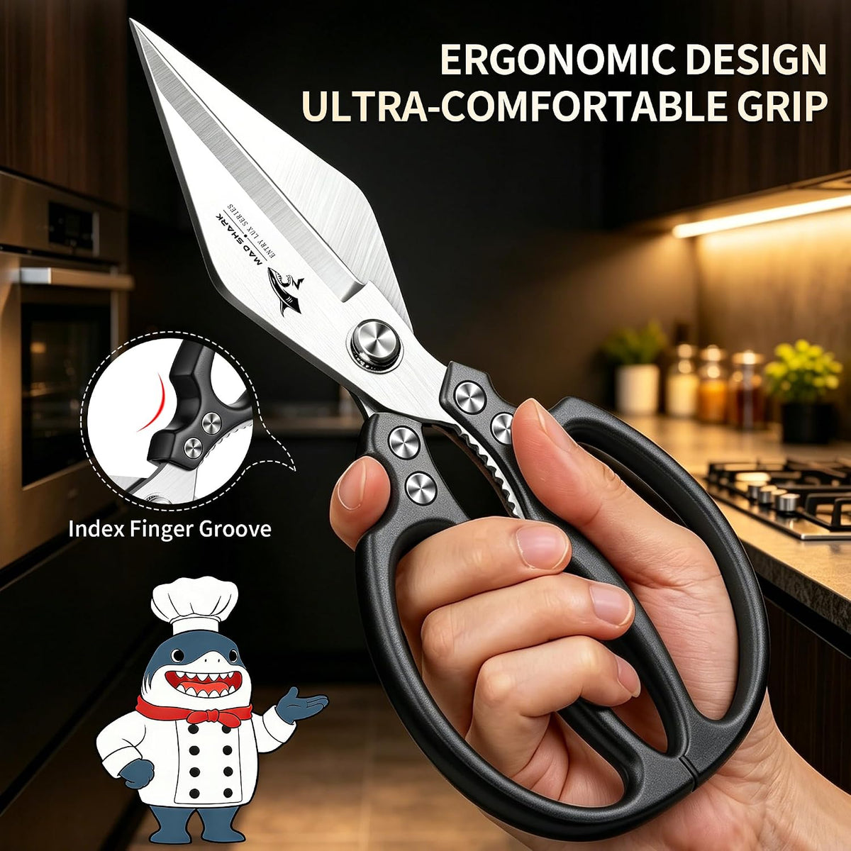 Heavy Duty Kitchen Shears, All Purpose Kitchen Scissors