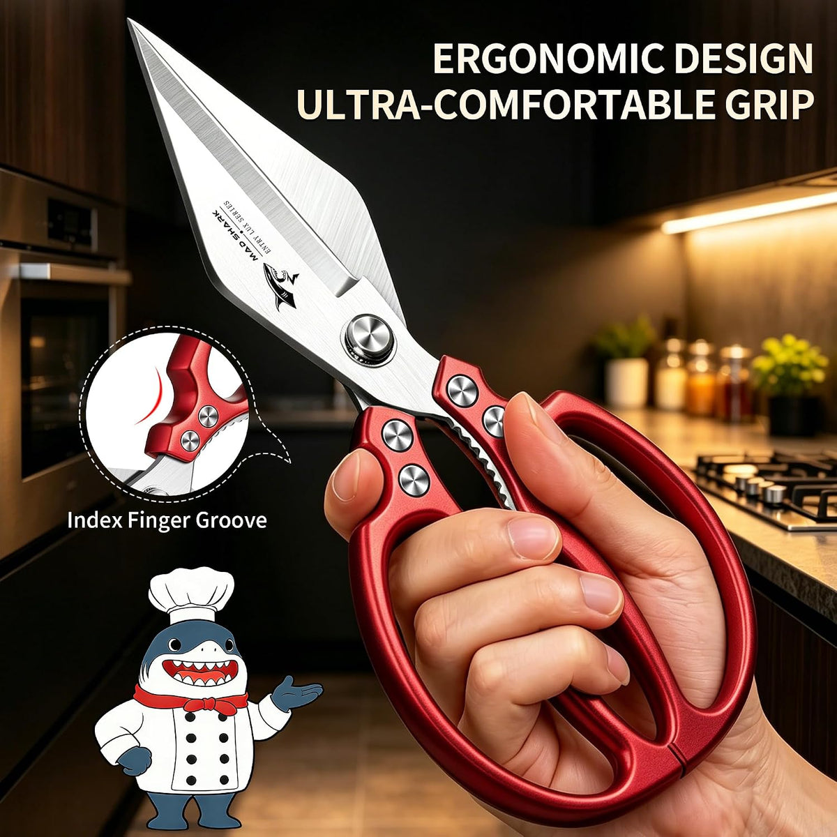 Heavy Duty Kitchen Shears, All Purpose Kitchen Scissors