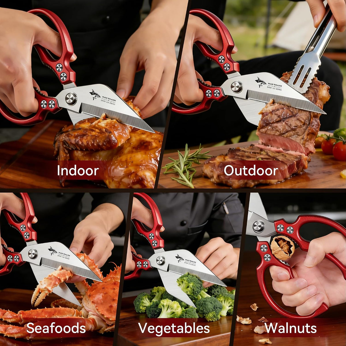 Heavy Duty Kitchen Shears, All Purpose Kitchen Scissors
