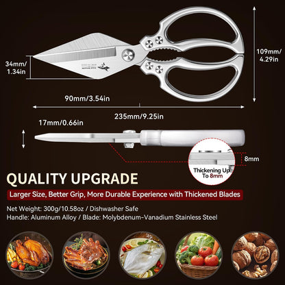 Heavy Duty Kitchen Shears, All Purpose Kitchen Scissors
