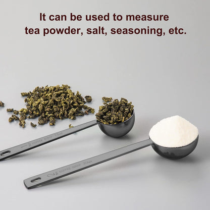 Coffee Scoop Set, Tablespoon Scoop 2 Pc Set (1 Tbsp & 2 Tbsp), Stainless Steel Measuring Spoons for Ground Coffee with Short Handles, for Tea, Sugar, or Flour