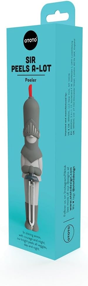 NEW Sir Peels A-Lot Medieval Knight Vegetable Peeler - Swivel Vegetable Peelers for Potatoes, Fruits, Cute Gadgets, Gifts, Potato, Veggie, Fruit Peeler, Cute Kitchen Accessories