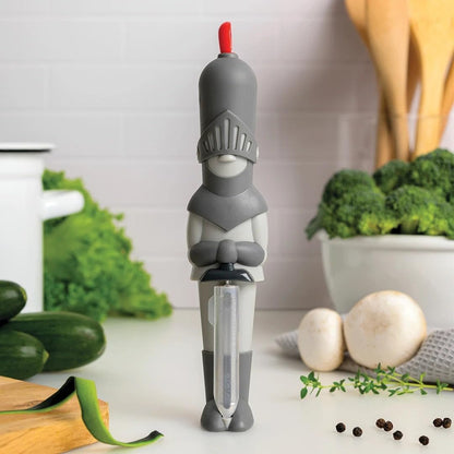 NEW Sir Peels A-Lot Medieval Knight Vegetable Peeler - Swivel Vegetable Peelers for Potatoes, Fruits, Cute Gadgets, Gifts, Potato, Veggie, Fruit Peeler, Cute Kitchen Accessories