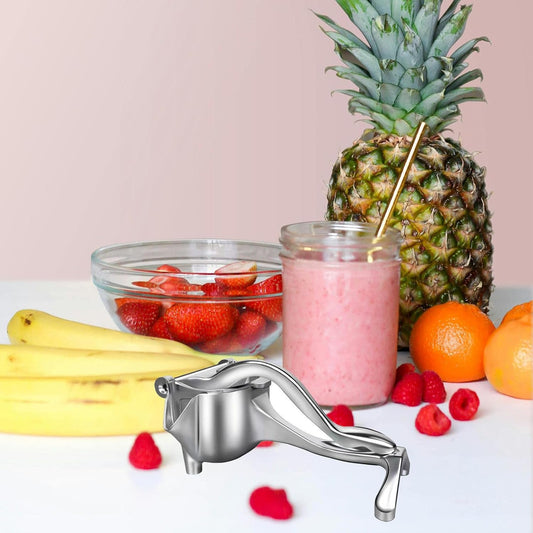 Manual Fruit Juicer Aluminum Alloy Manual Juicer Hand Press Manual Juice Extractor Machine Heavy Duty Alloy Lemon Press Squeezer Portable Manual Juicer Orange Simple Extractor Tool