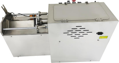 Automatic French Fry Cutter, 110V 1100W Commercial Potato Slicer, Electric Vegetable Strip Pusher with 7/10/15mm Blades & Infrared Safety Sensor, 220-660LBS/H Output for Sweet Carrot Onion