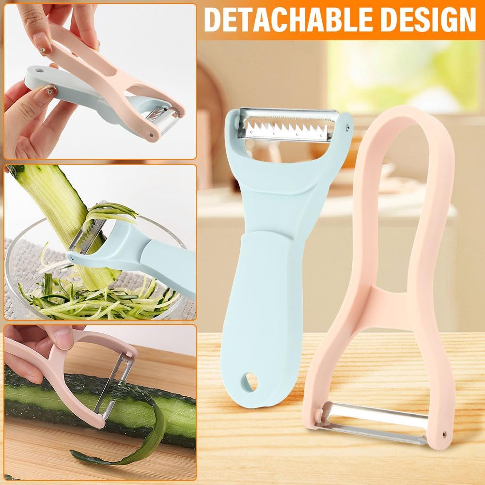 Safe Mandoline Slicer for Kitchen, Adjustable Vegetable Food Slicer
