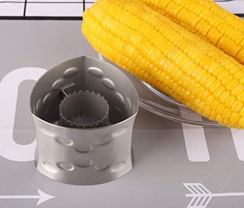 Corn Stripper Cutter Stainless Steel Corn Peeler Corn Stripping Tool | for Home Kitchen with Serrated Blade