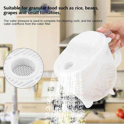 Rice Washer Strainer Bowl with Handle 19x12x16cm