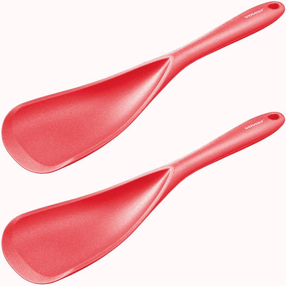 Cooking Spoon for Nonstick Cookwares, Silicone Spoon for Mixing, Scoop, and Scrape, Black, 11.4''