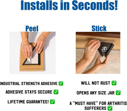 Jar Opener - Effortless Opener for Any Size Bottle or Jar