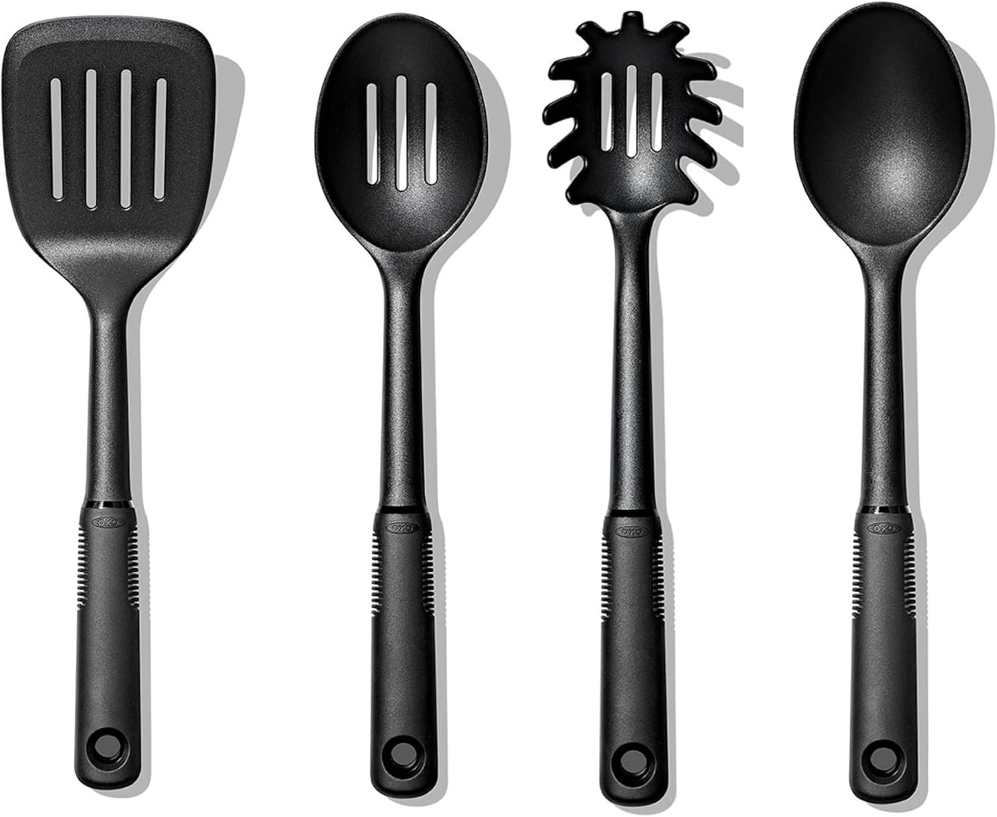 Good Grips 4-Piece Nylon Tool Set, 2.3, Black