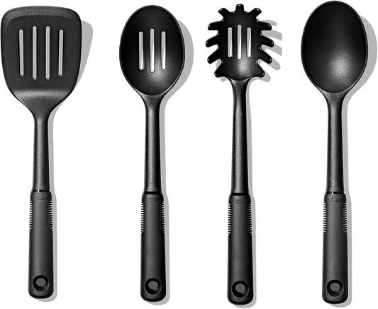 Good Grips 4-Piece Nylon Tool Set, 2.3, Black