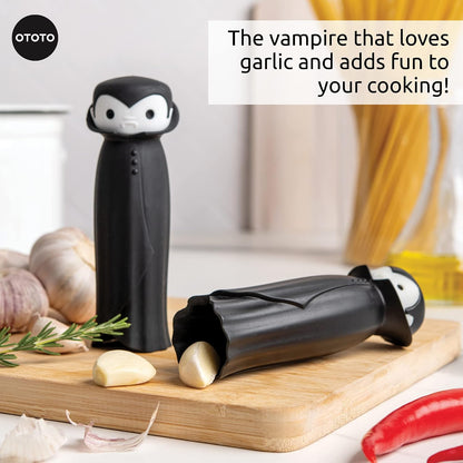 Rockula Garlic Press Rocker - Garlic Masher, Garlic Rocker, Rocking Garlic Press Stainless Steel - Garlic Smasher Spooky Gifts - Easy to Clean