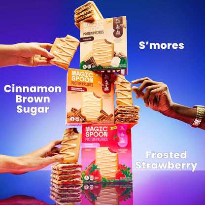 High Protein Pastries - Strawberry & Cinnamon - 2 Boxes, 11g