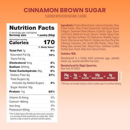 High Protein Pastries - Strawberry & Cinnamon - 2 Boxes, 11g