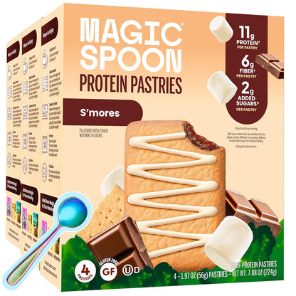 High Protein Pastries - Strawberry & Cinnamon - 2 Boxes, 11g